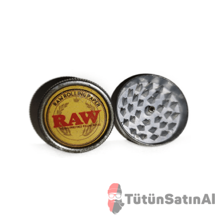 RAW Tütün Öğütücü - Metal Grinder 1 RAW Grinder Öğütücü