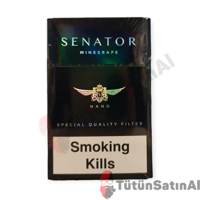 Senator Wine Grape (Üzüm Aromalı) Super Slim İthal Sigara 1 Senator Wine Grape