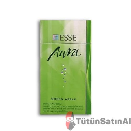 Esse Süper Slim Aura Green Apple Yeşil Elma Aromali İthal Sigara 1 Esse Süper Slim Aura Green Apple Yeşil Elma Aromali İthal Sigara