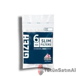 Gizeh Slim Charcoal 6mm Kömürlü Filtre