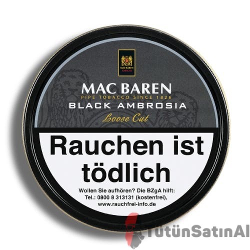 Mac Baren Black Ambrosia (Karışık meyve) Pipo Tütünü 1 Mac Baren Black Ambrosia (Karışık meyve) Pipo Tütünü