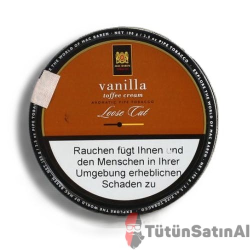 Mac Baren Vanilla Toffe Cream ( şekerleme ve vanilya aromalı ) Pipo Tütünü 1 Mac Baren Vanilla Toffe Cream ( şekerleme ve vanilya aromalı ) Pipo Tütünü