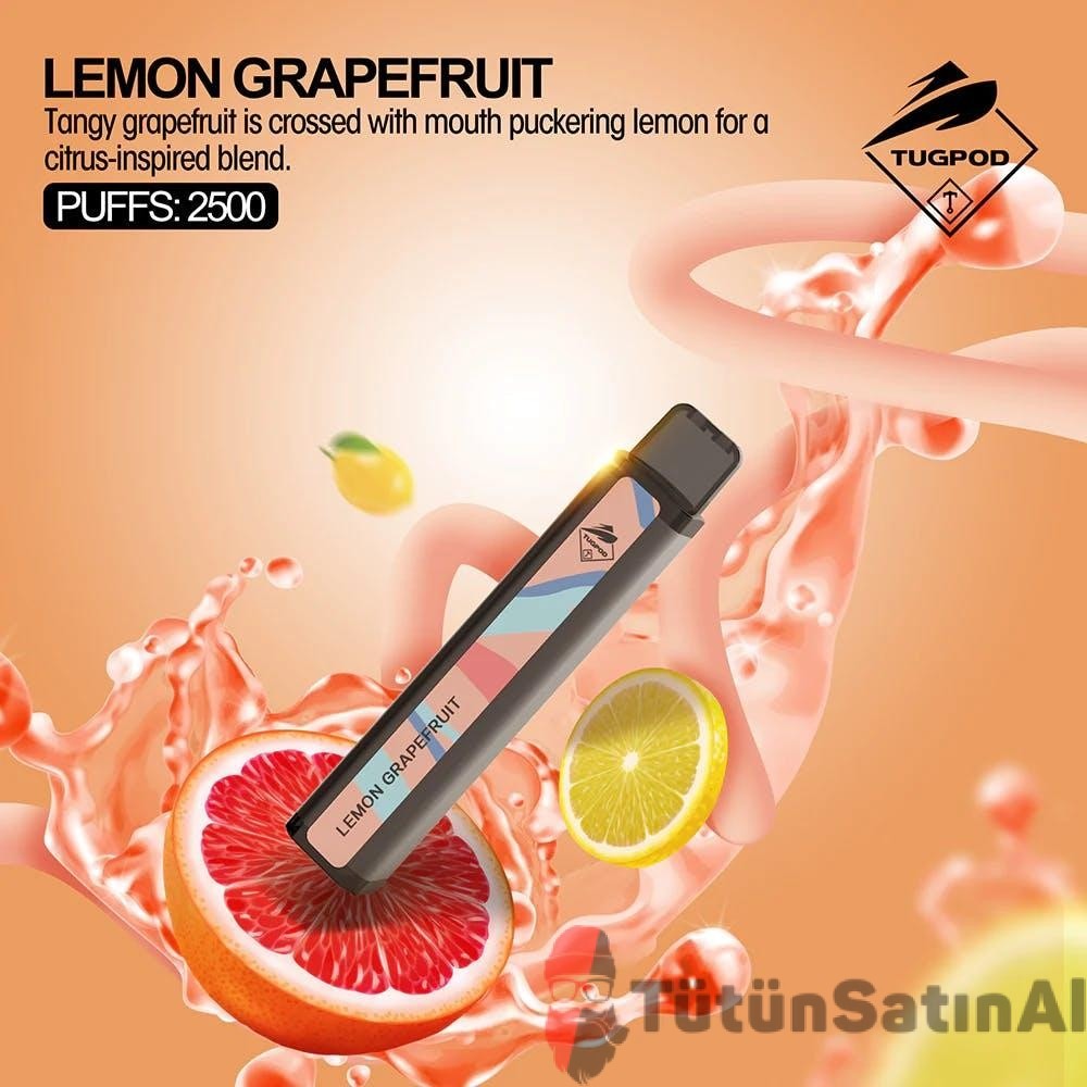 Tugboat XXL 2500 Puff Lemon Grapefruit (Limon Greyfurt) 1 Tugboat XXL 2500 Puff Lemon Grapefruit (Limon Greyfurt)