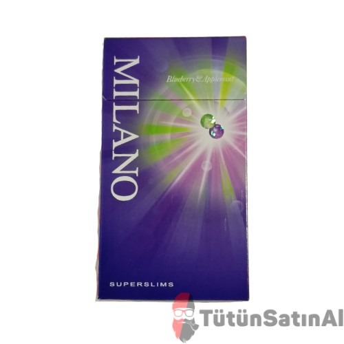 Milano Blueberry Applemint Super Slim Sigara 1 Milano Blueberry Applemint Super Slim Sigara
