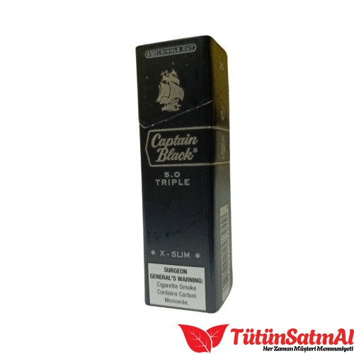 Captain Black 5.0 Triple X Slim İthal Sigara – İnce Kesim Düşük Koku 1 Captain Black 5.0 Triple X Slim İthal Sigara sigara ürün görseli