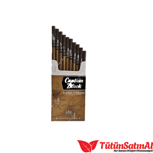 Captain Black Dark Crema Superslim – Kremalı Aroma, İnce İçim 1 Captain Black Dark Crema Superslim sigara ürün görseli